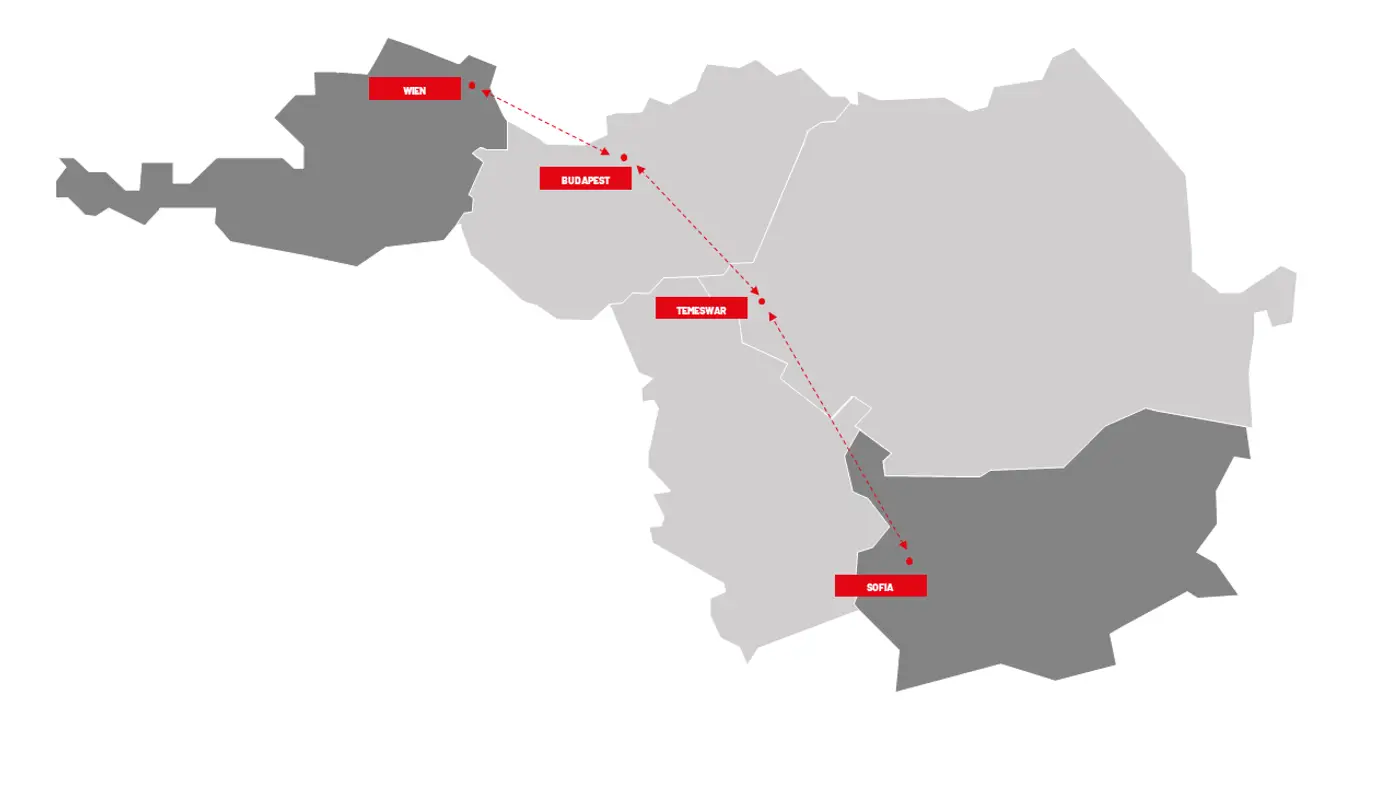 Transporte Österreich - Bulgarien