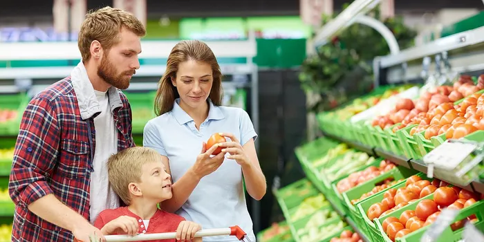 Family buys food FMCG Food