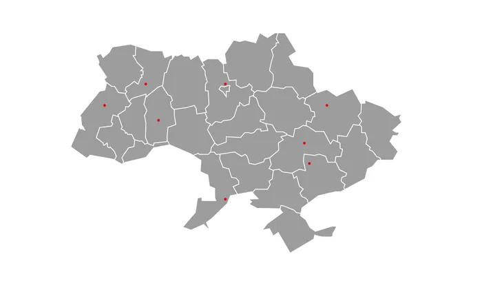 Map of Ukraine 