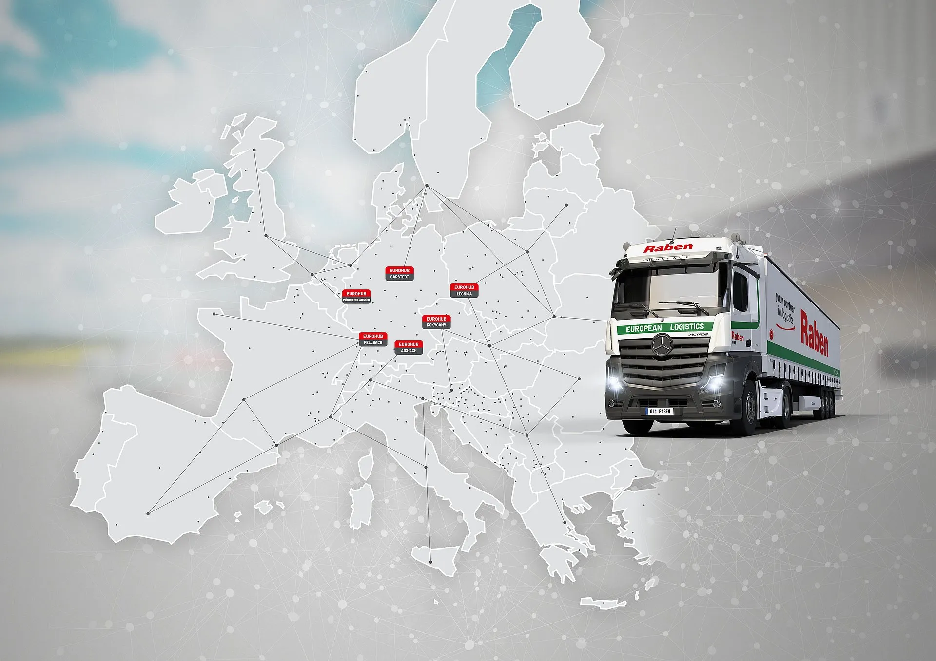 Europe with Eurohub depots