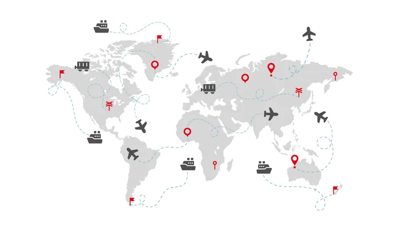 tengeri és légi szállítmányozás hálózat