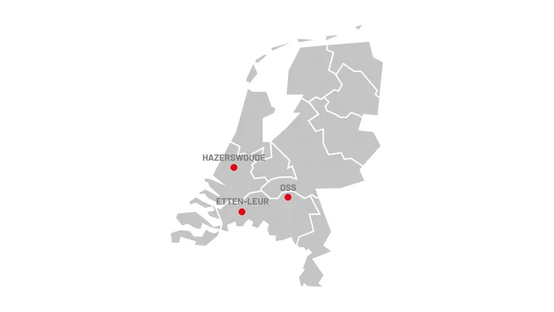 Locaties Raben in Nederland