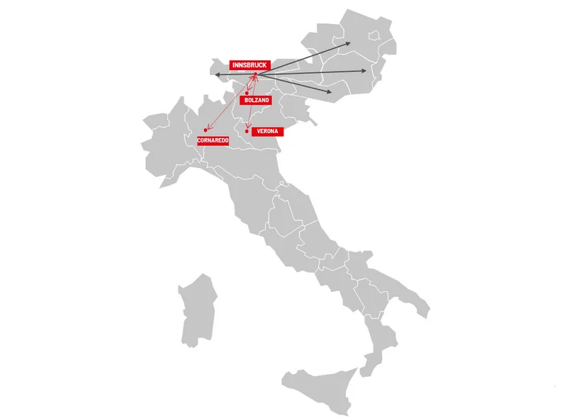 Trasporto groupage Italia - Austria