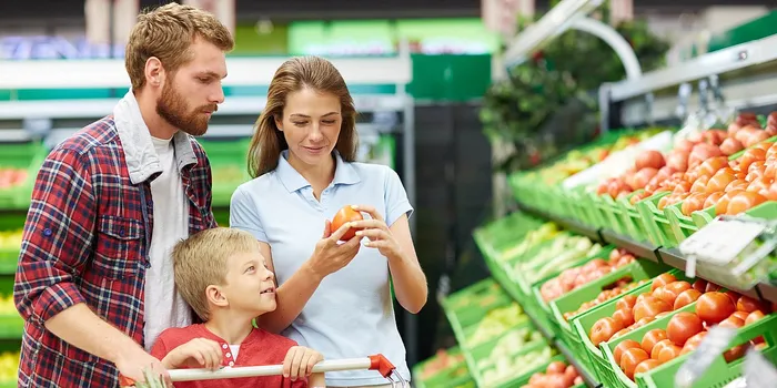 Family buys food FMCG Food