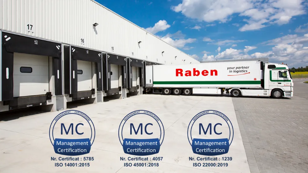 Certificari ISO Raben Romania