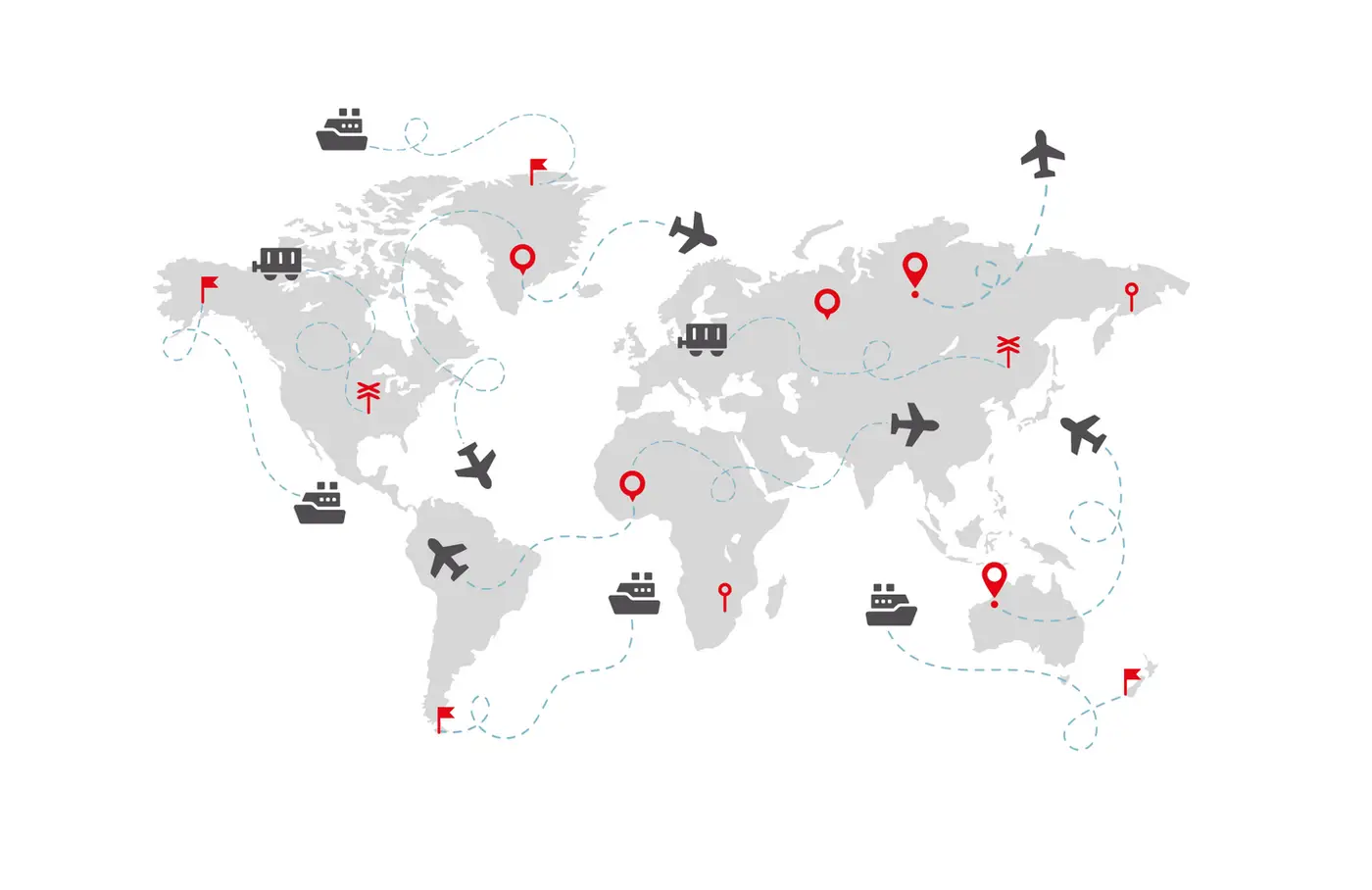 tengeri és légi szállítmányozás hálózat