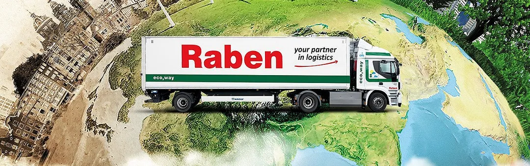 Raben truck on a trip around Europe