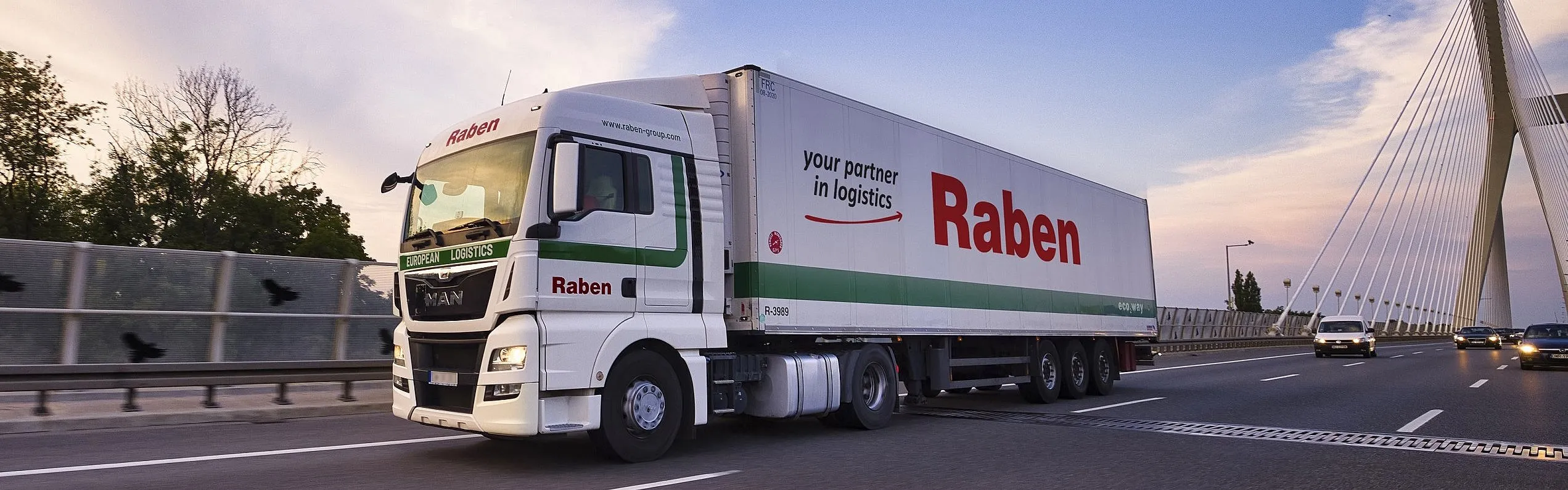 Camion Raben pe strada