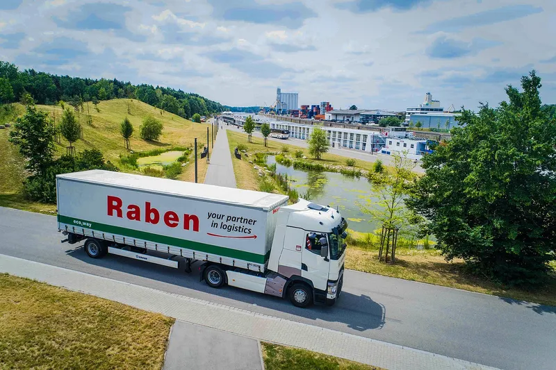 Raben truck in Kyiv 