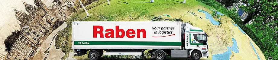 Raben truck on a trip around Europe