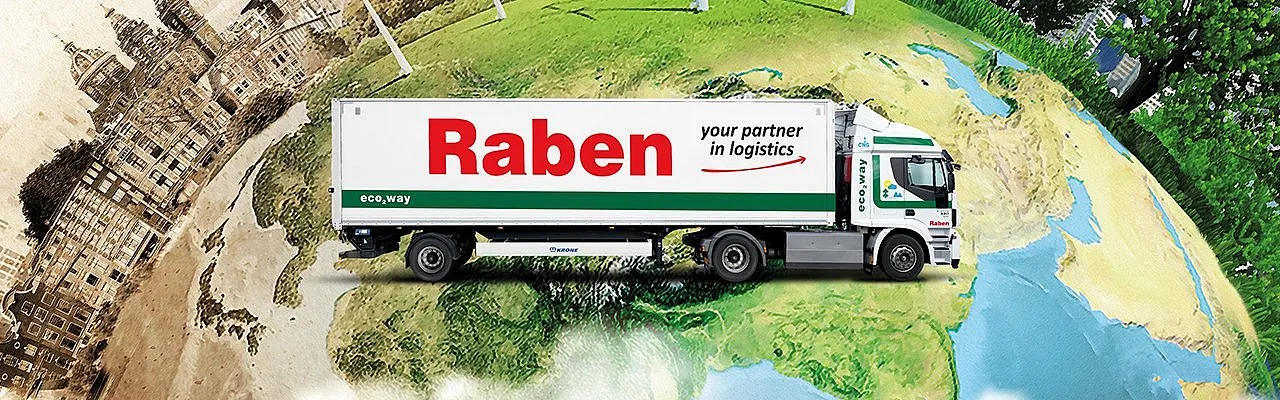 Raben truck on a trip around Europe