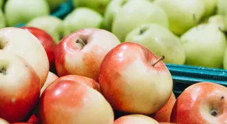 Transported apples