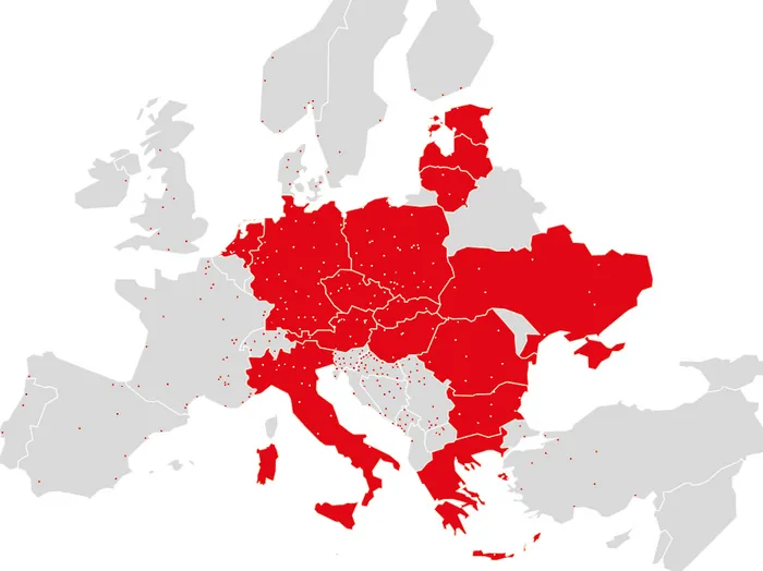 Unser nationales und internationales Transportnetzwerk 