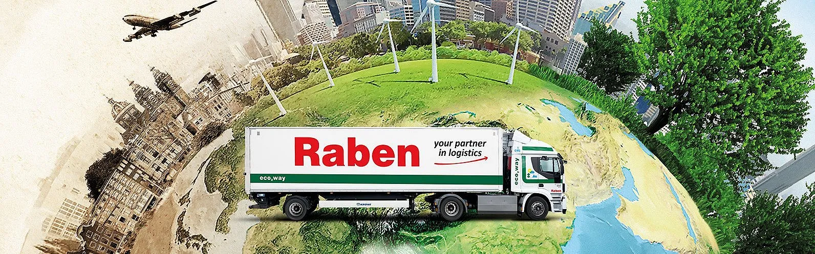 Raben truck on a trip around Europe