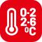 Controlled temperature throughout the entire supply chain from 2 to 6 and 0 to 2