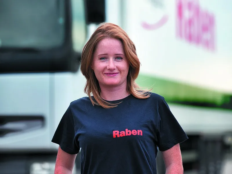 Raben's female driver